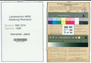 Entnazifizierung Jakob Hamacher , geb. 09.03.1901 (Kaufmaennischer Angestellter)