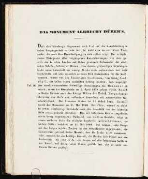Das Monument Albrecht Dürer's. [Taf. 26]