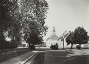 Rochlitz, Clemens-Pfau-Platz, Blick von der Molkerei