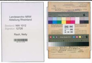 Entnazifizierung Nelly Rauh , geb. 07.03.1903 (Kauffrau)