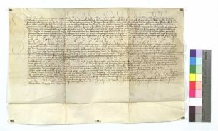 Gültbrief des Hanns Schurmann von Großglattbach (Großen Glappach) gegen die gemeinen Löwer (Gerber).