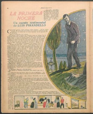 La primera noche : Un cuento sentimental de Luis Pirandello