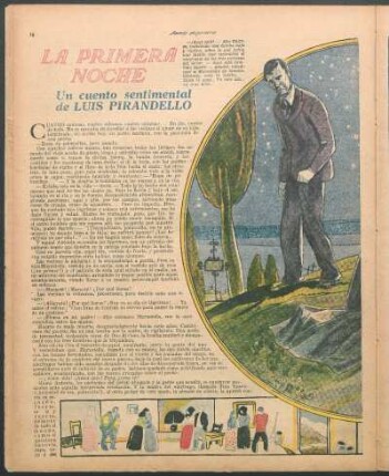 La primera noche : Un cuento sentimental de Luis Pirandello