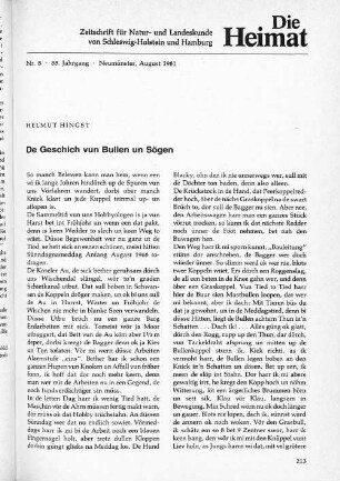 De Geschich vun Bullen un Sögen