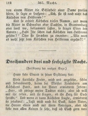 Dreihundert drei und sechzigste Nacht