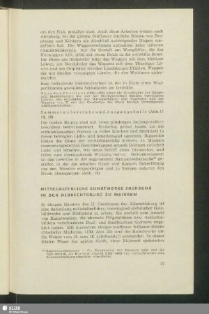 Mittelalterliche Kunstwerke Sachsens In Der Albrechtsburg Zu Meißen