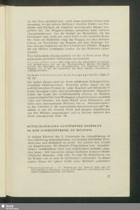 Mittelalterliche Kunstwerke Sachsens In Der Albrechtsburg Zu Meißen