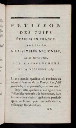 3-107, Petition des Juifs