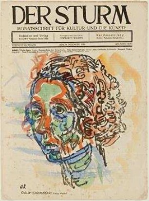 Der Sturm: Monatsschrift für Kultur und die Künste.- Berlin: Sturm, 7.1916,9. Darin: Abb.: Lithographie von Oskar Kokoschka, handkoloriert von unbekannt, Abgebildete: Claire Waldoff