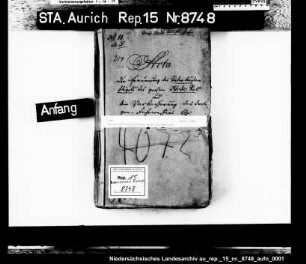Die Unterhaltung des Norder Siels und Sieltiefs