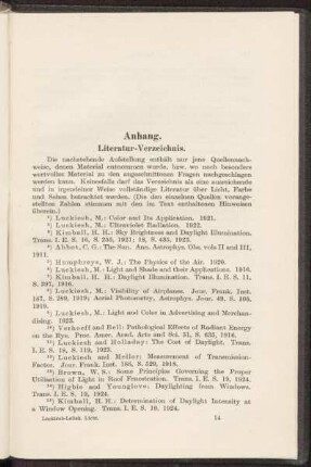Anhang. Literatur-Verzeichnis.
