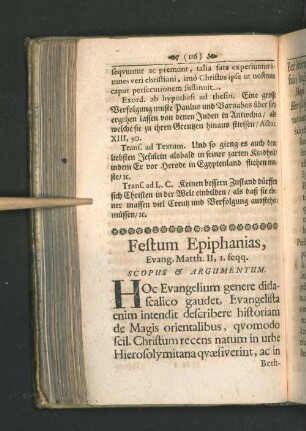 [Festum Epiphanias Christi - Festo Purificationis Mariae.]