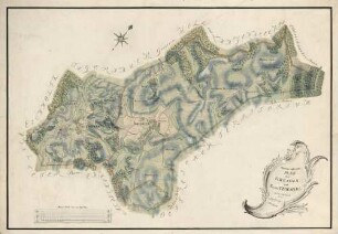 Topographischer Plan von Gresgen und Nieder-Tegernau
