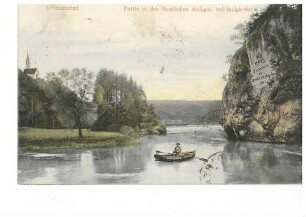 Donautal beim fürstlichen Park und Amalienfelsen bei Inzigkofen