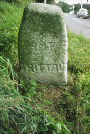 an der Grenze zu Linau (Kreis Herzogtum Lauenburg): Grenzstein [Nr. 47] zwischen Amt Steinhorst und Amt Trittau