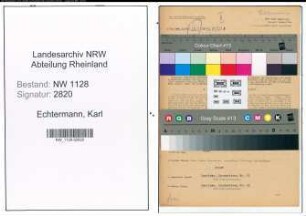 Entnazifizierung Karl Echtermann , geb. 16.12.1903 (Polizist)