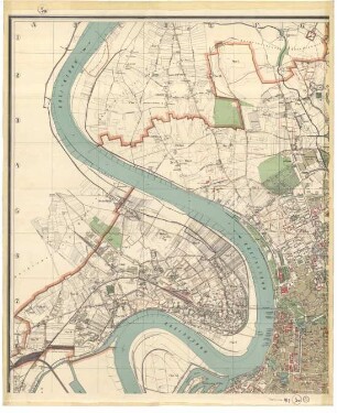 Übersichts-Plan der Stadt Düsseldorf