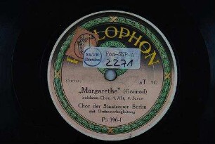 "Margarethe" : Soldaten-Chor; 4. Akt, 4. Szene / (Gounod)