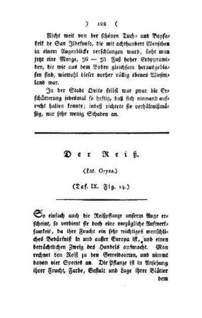 ¬Der¬ Reiß : (Lat. Oryza) ; Taf. IX, Fig. 14