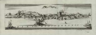 Ansicht von Piombino, Italien, Kupferstich, 1688