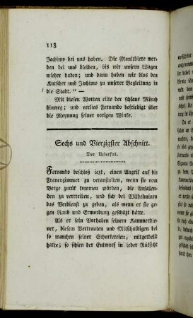 Sechs und Vierzigster Abschnitt. Der Ueberfall