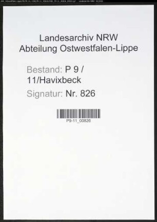 Heiratsregister Standesamt Havixbeck