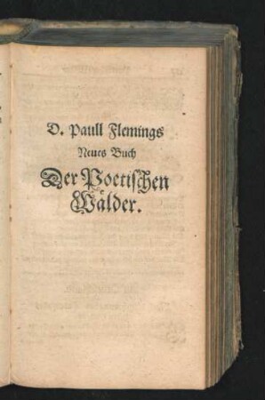 Neues Buch Der Poetischen Wälder.