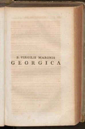 P. Virgilii Maronis Georgica