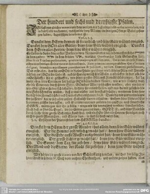 Der hundert und sechs und dreyßigste Psalm