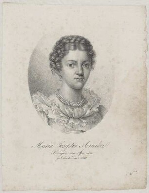 Bildnis der Königin Maria Josepha Amalia von Spanien