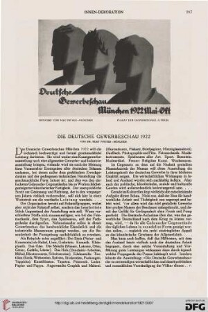 32: Die deutsche Gewerbeschau 1922