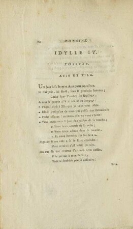 Idylle IV. L'Oiseau