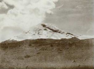Chimborazo vom Arenal aus Westen, von Cruz alte