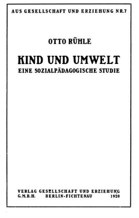 Kind und Umwelt