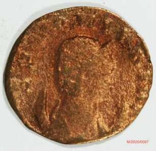 Römische Münze, Nominal Antoninian, Prägeherr Gallienus für Salonina, Prägeort Rom, Original