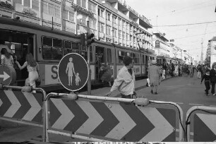 Planungen zur Verlegung der Straßenbahnhaltestelle Lammstraße in Richtung Osten zwischen Marktplatz und Kleine Kirche