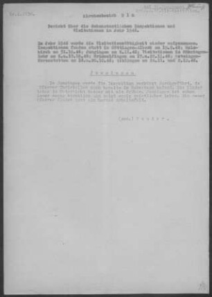Jungingen: Inspektionsbericht 1946