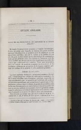Guyane anglaise.