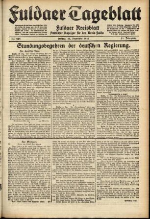 Ausgabe vom Freitag, den 16. Dezember 1921.
