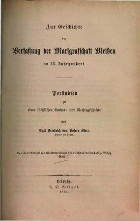 Mitteilungen der Deutschen Gesellschaft zur Erforschung Vaterländischer Sprache und Altertümer in Leipzig. 2. 1863