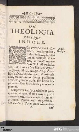 [Compendii Theologici Pars Prima.]