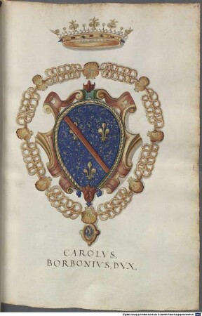 Insignia ... XV. Insignia equitum Gallici ordinis Sancti Michaelis - BSB Cod.icon. 280