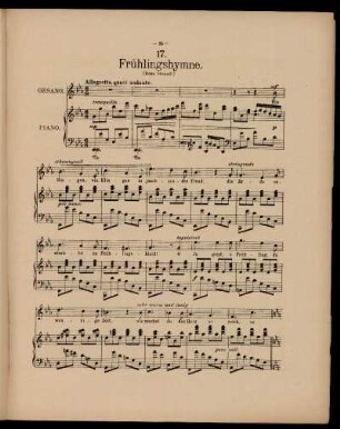 Frühlingshymme (op. 18)