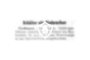 Schüler als Einbrecher