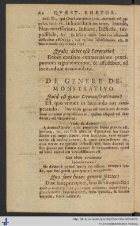 De Genere Demonstrativo