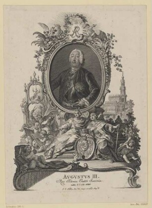 Bildnis des Avgvstvs III., König von Polen