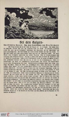 1: Bei den Galgen