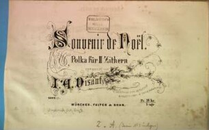 Souvenir de Noël : Polka für 2 Zithern