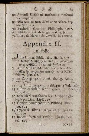 Appendix II [In Folio - In Quarto - In Octavo - In Duodecimo]