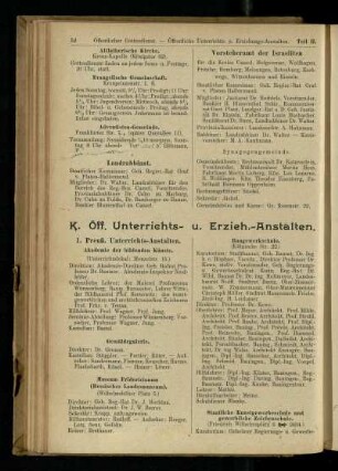 Öff. Unterrichts- u. Erzieh.-Anstalten